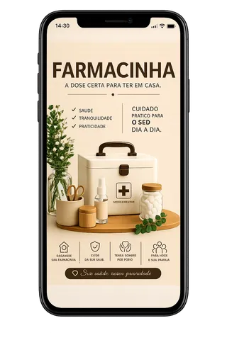 Guia Farmacinha da Camila no celular